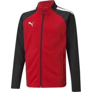 Puma Childrens/Kids Team Liga Training Tracksuit Top / Red/Black